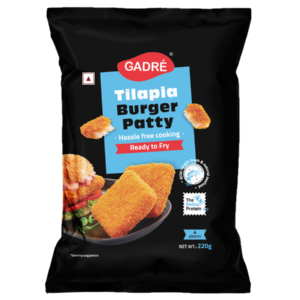 Tilapia Burger Patty 220g FOP Simulation 2